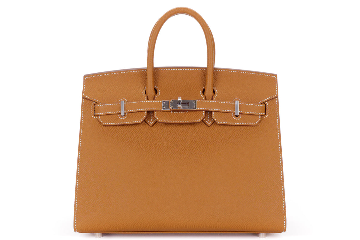 Hermès Birkin 25 Gold Epsom Palladium Hardware - view 1
