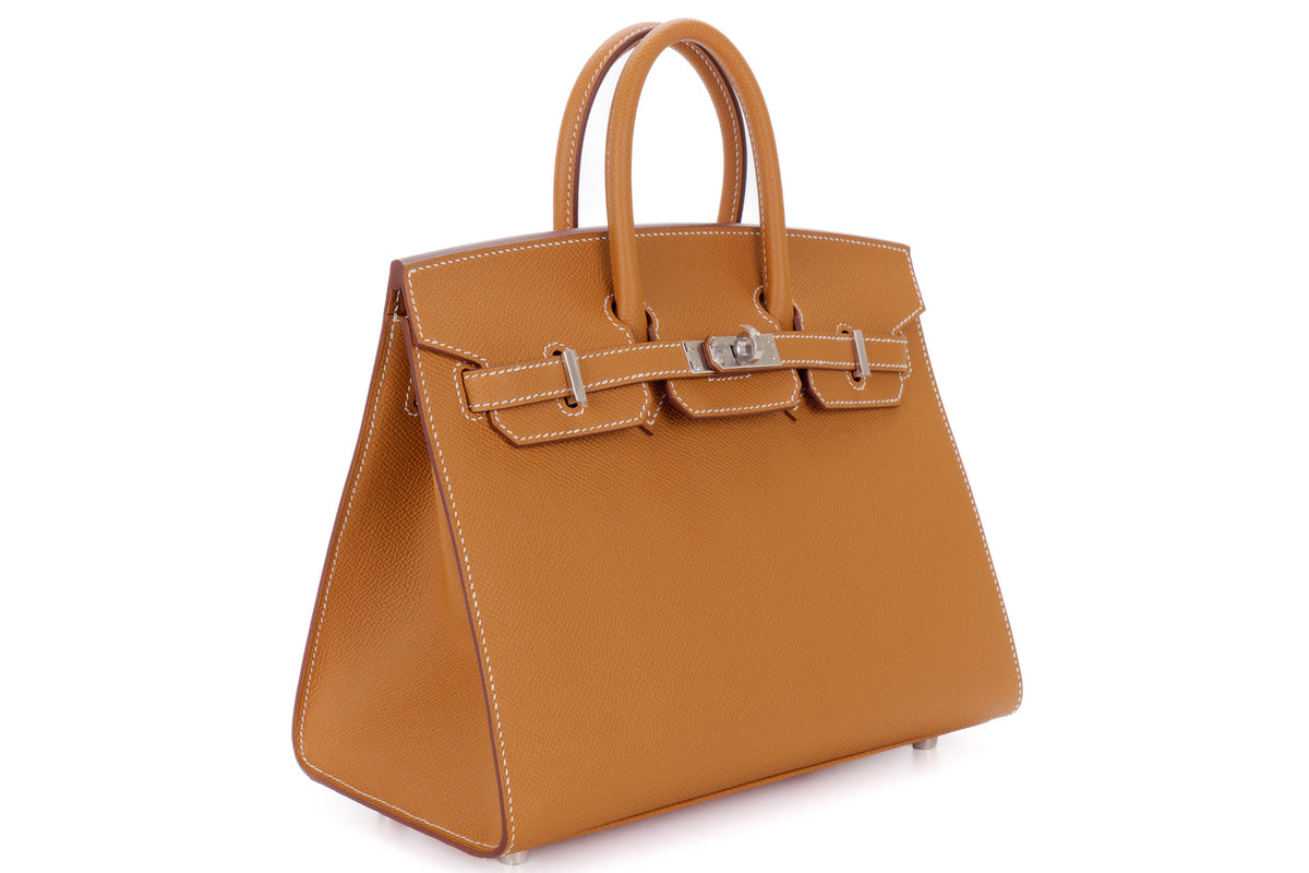 Hermès Birkin 25 Gold Epsom Palladium Hardware - view 2