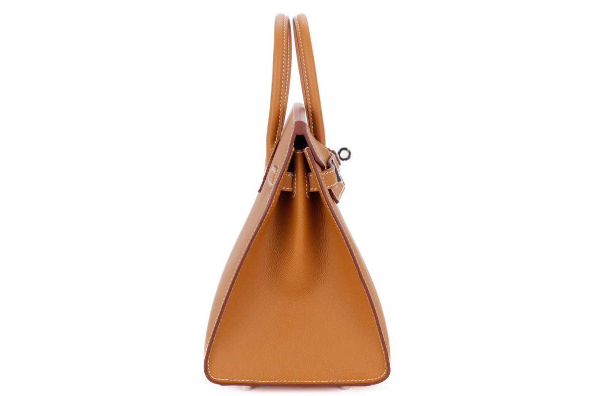 Hermès Birkin 25 Gold Epsom Palladium Hardware - view 5
