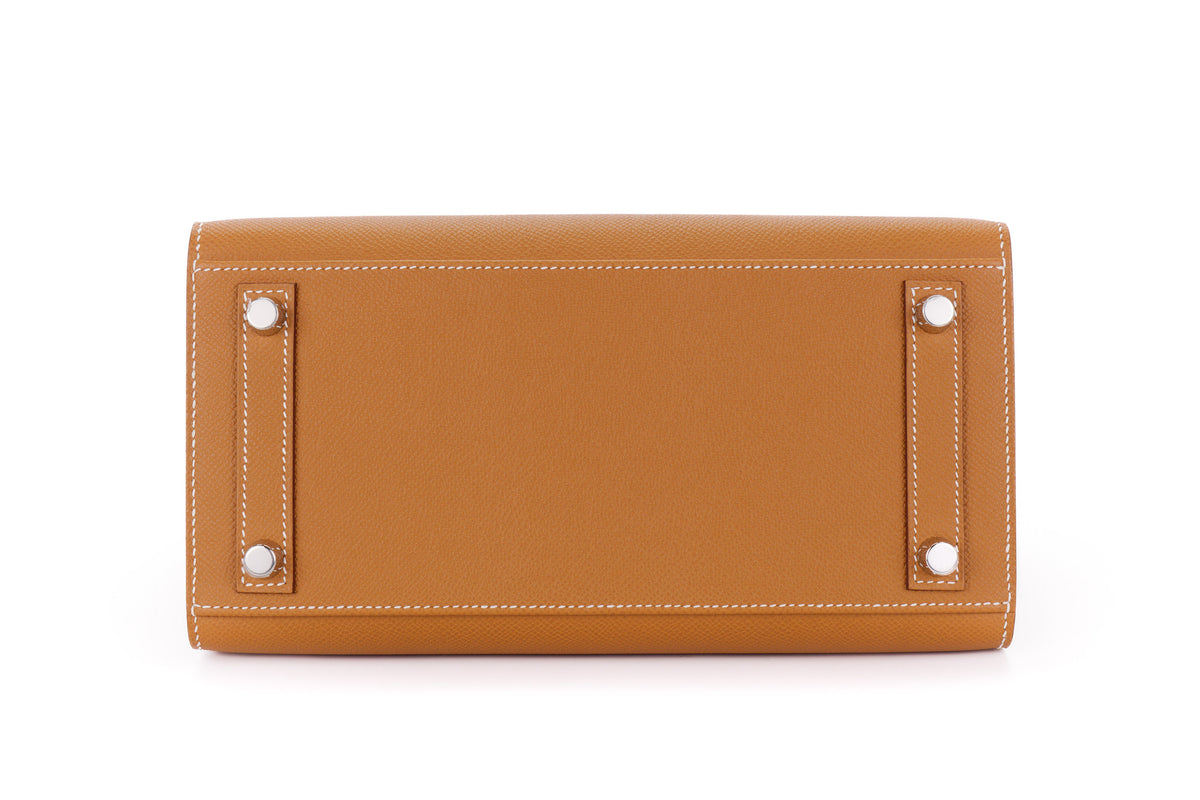 Hermès Birkin 25 Gold Epsom Palladium Hardware - view 6