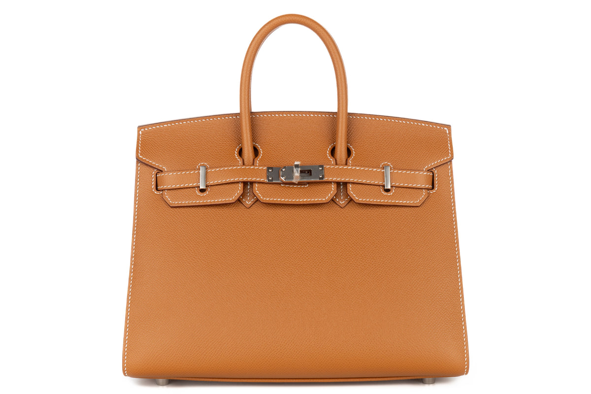 Hermès Birkin 25 Gold Epsom Sellier Palladium Hardware - view 1