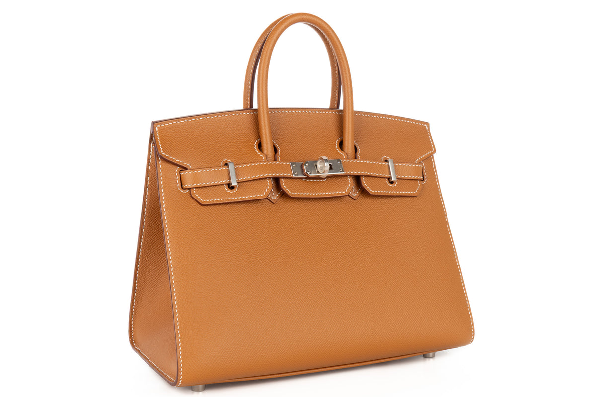 Hermès Birkin 25 Gold Epsom Sellier Palladium Hardware - view 2