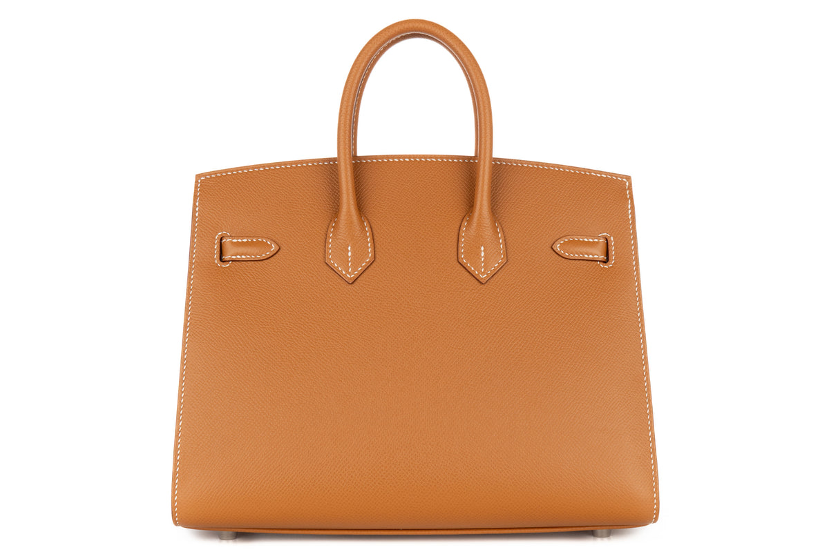 Hermès Birkin 25 Gold Epsom Sellier Palladium Hardware - view 3