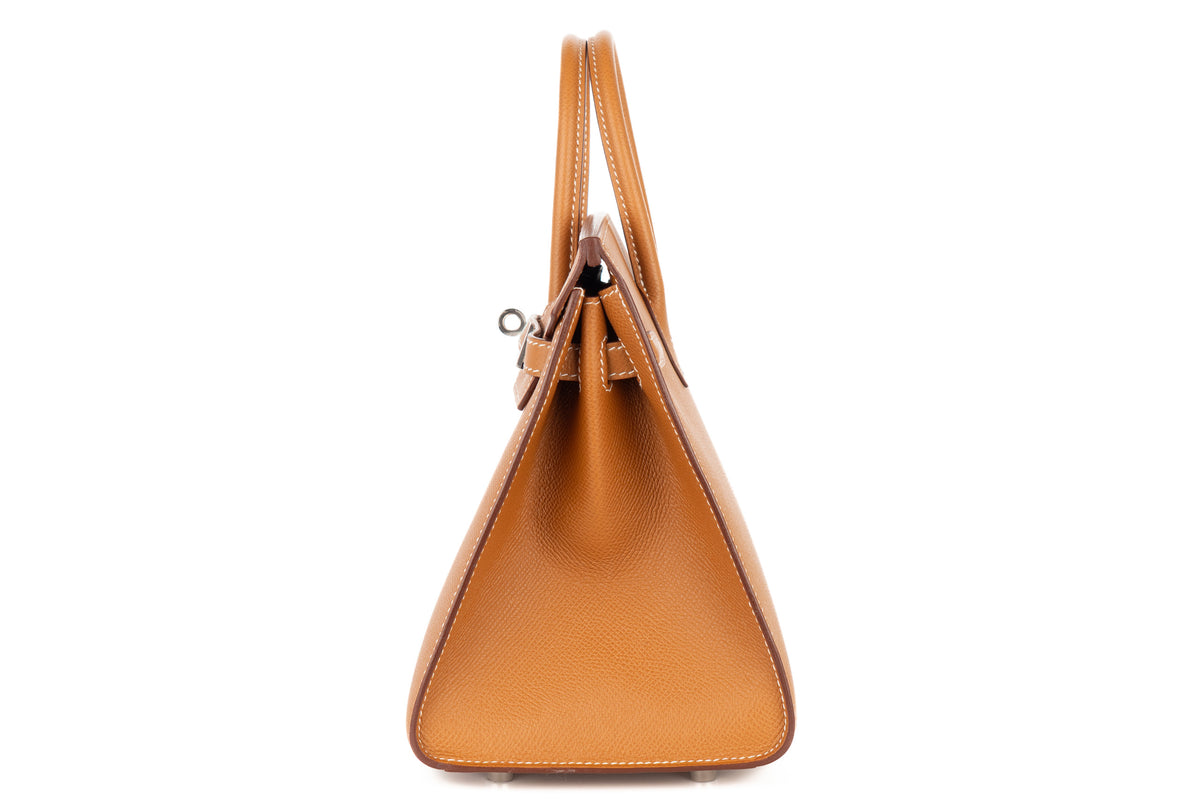 Hermès Birkin 25 Gold Epsom Sellier Palladium Hardware - view 4