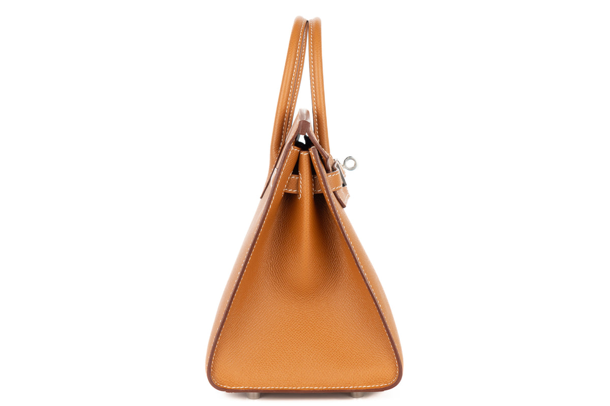 Hermès Birkin 25 Gold Epsom Sellier Palladium Hardware - view 5