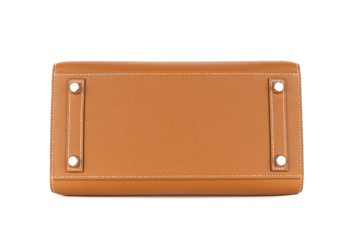 Hermès Birkin 25 Gold Epsom Sellier Palladium Hardware - view 6