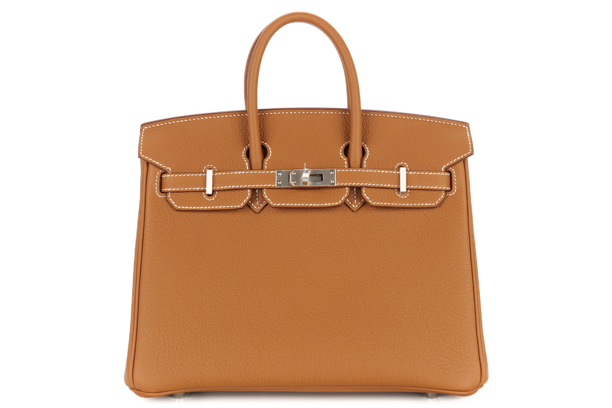 Hermès Birkin 25 Gold Togo Brushed Palladium Hardware - view 1