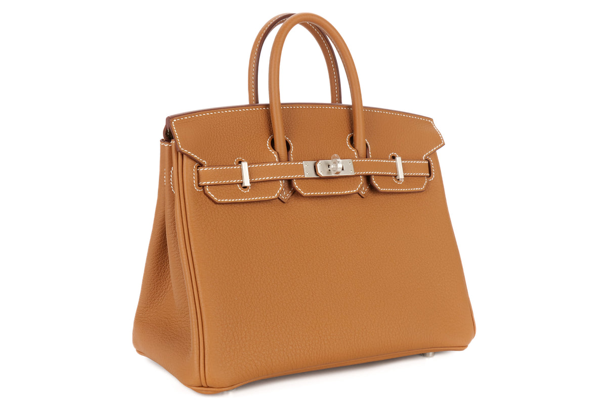 Hermès Birkin 25 Gold Togo Brushed Palladium Hardware - view 2