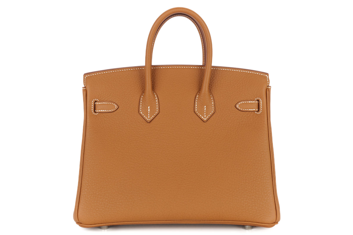 Hermès Birkin 25 Gold Togo Brushed Palladium Hardware - view 3