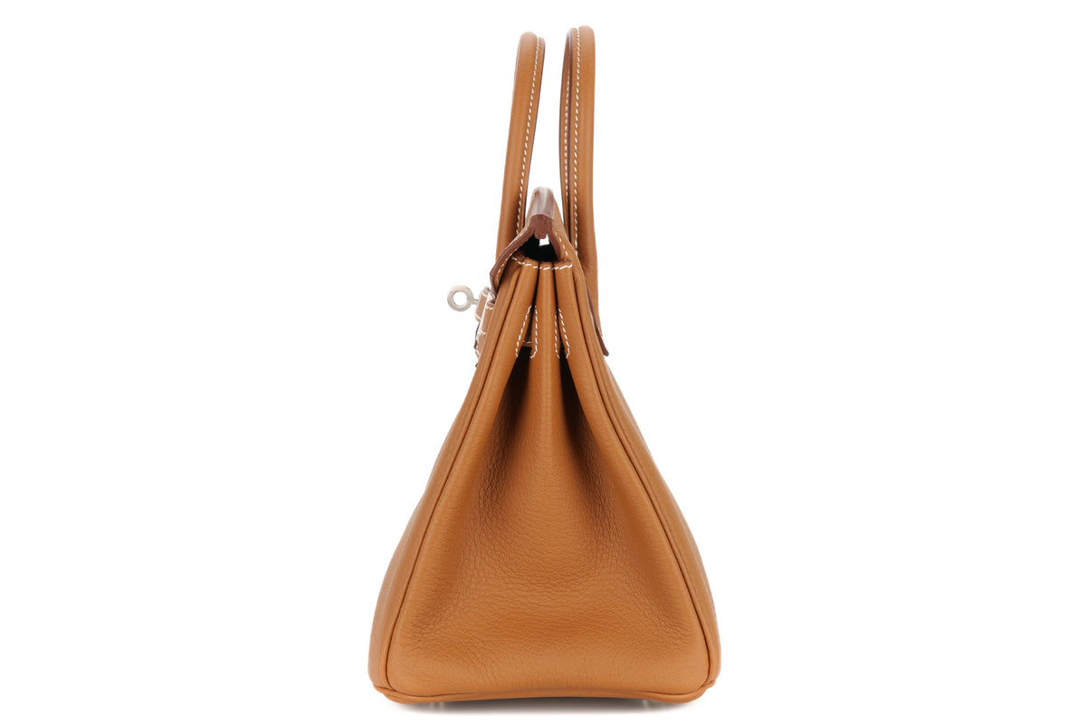 Hermès Birkin 25 Gold Togo Brushed Palladium Hardware - view 4