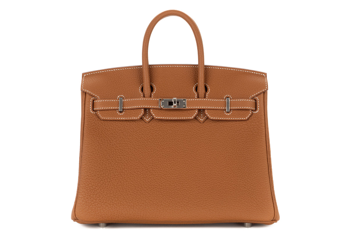 Hermès Birkin 25 Gold Togo Palladium Hardware - view 1
