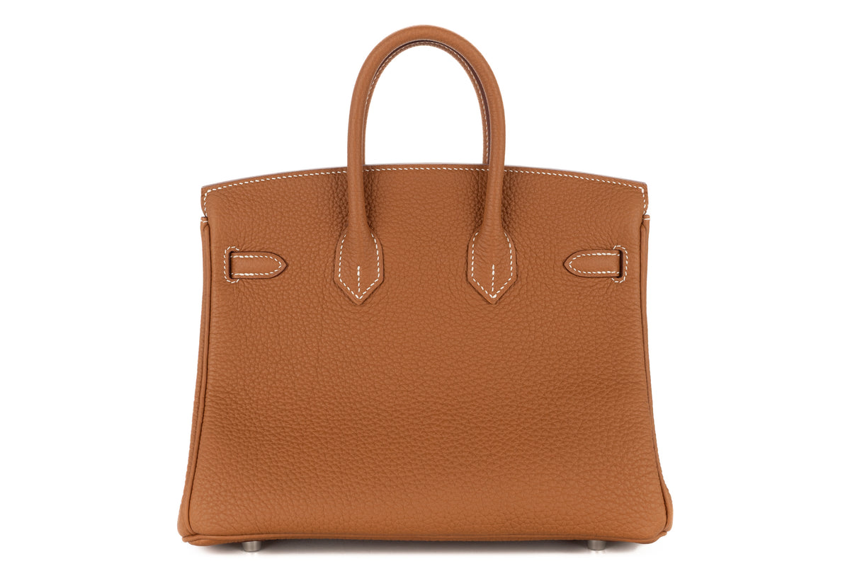 Hermès Birkin 25 Gold Togo Palladium Hardware - view 3