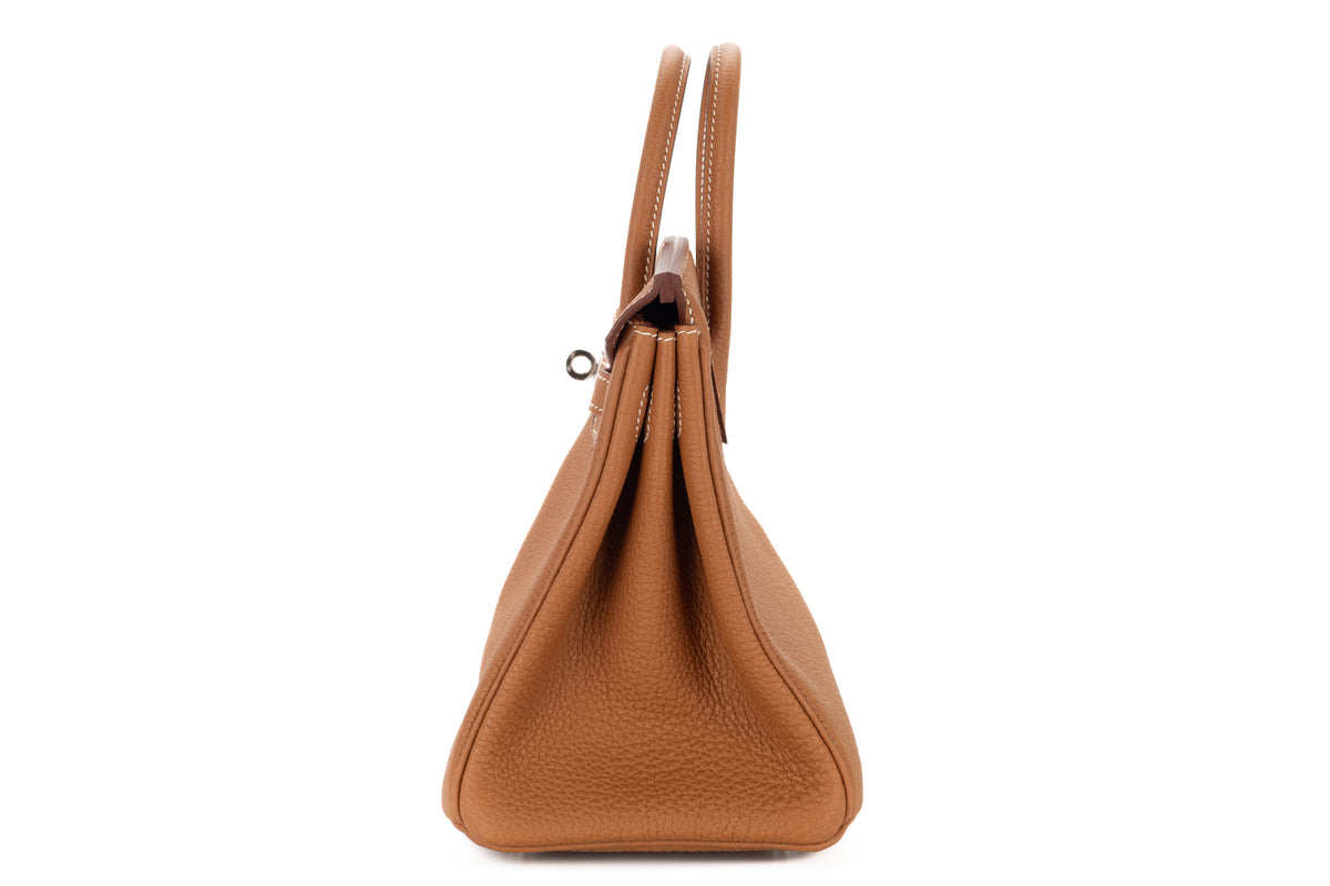 Hermès Birkin 25 Gold Togo Palladium Hardware - view 4