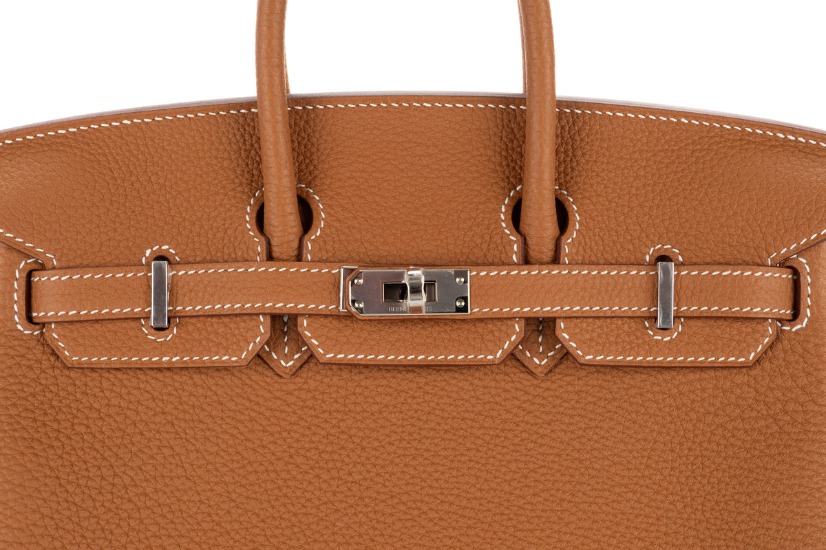 Hermès Birkin 25 Gold Togo Palladium Hardware - view 7