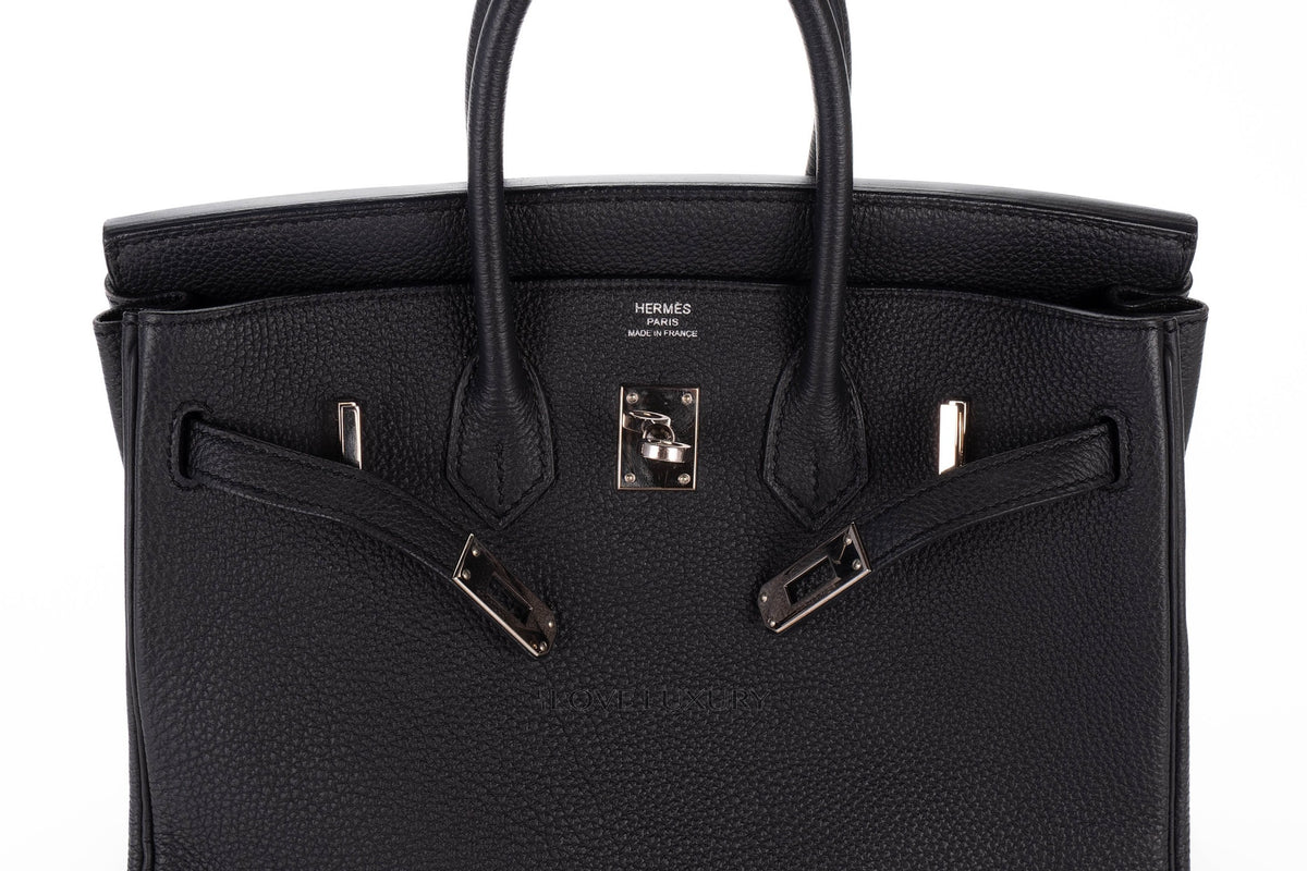 Hermès Birkin 25 Graphite Togo Palladium Hardware - view 8