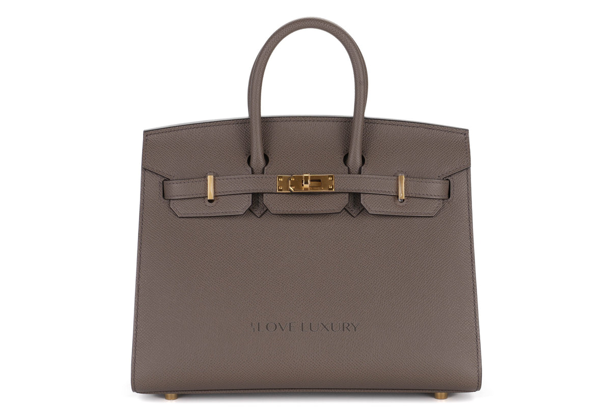 Hermès Birkin 25 Gris Etain Epsom Sellier Gold Hardware - view 1