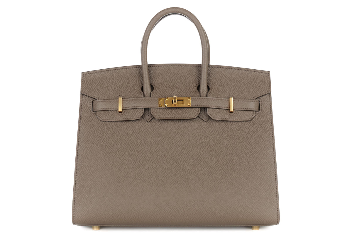 Hermès Birkin 25 Gris Etain Epsom Sellier Gold Hardware - view 1