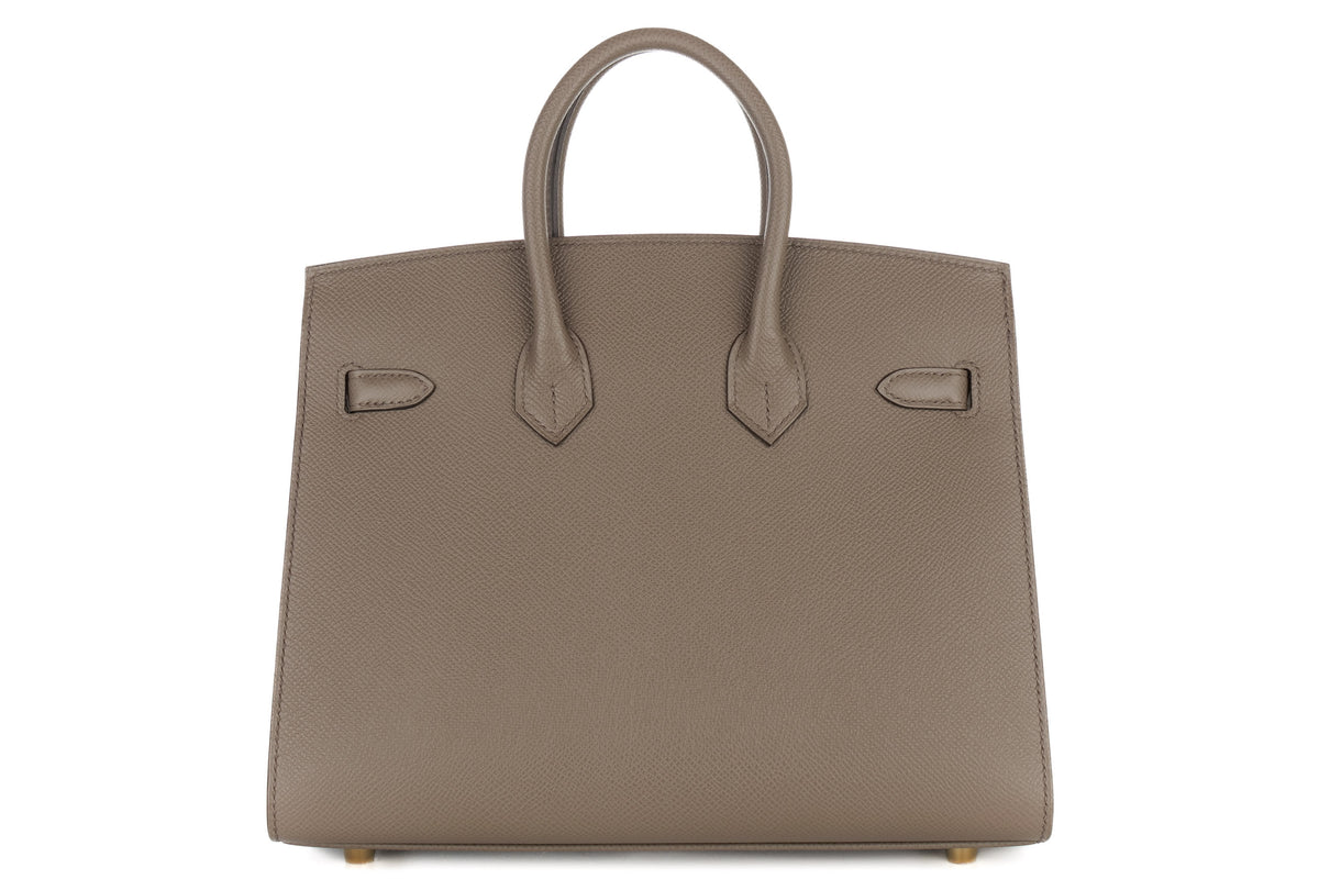 Hermès Birkin 25 Gris Etain Epsom Sellier Gold Hardware - view 3