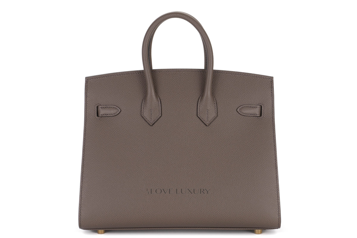 Hermès Birkin 25 Gris Etain Epsom Sellier Gold Hardware - view 3