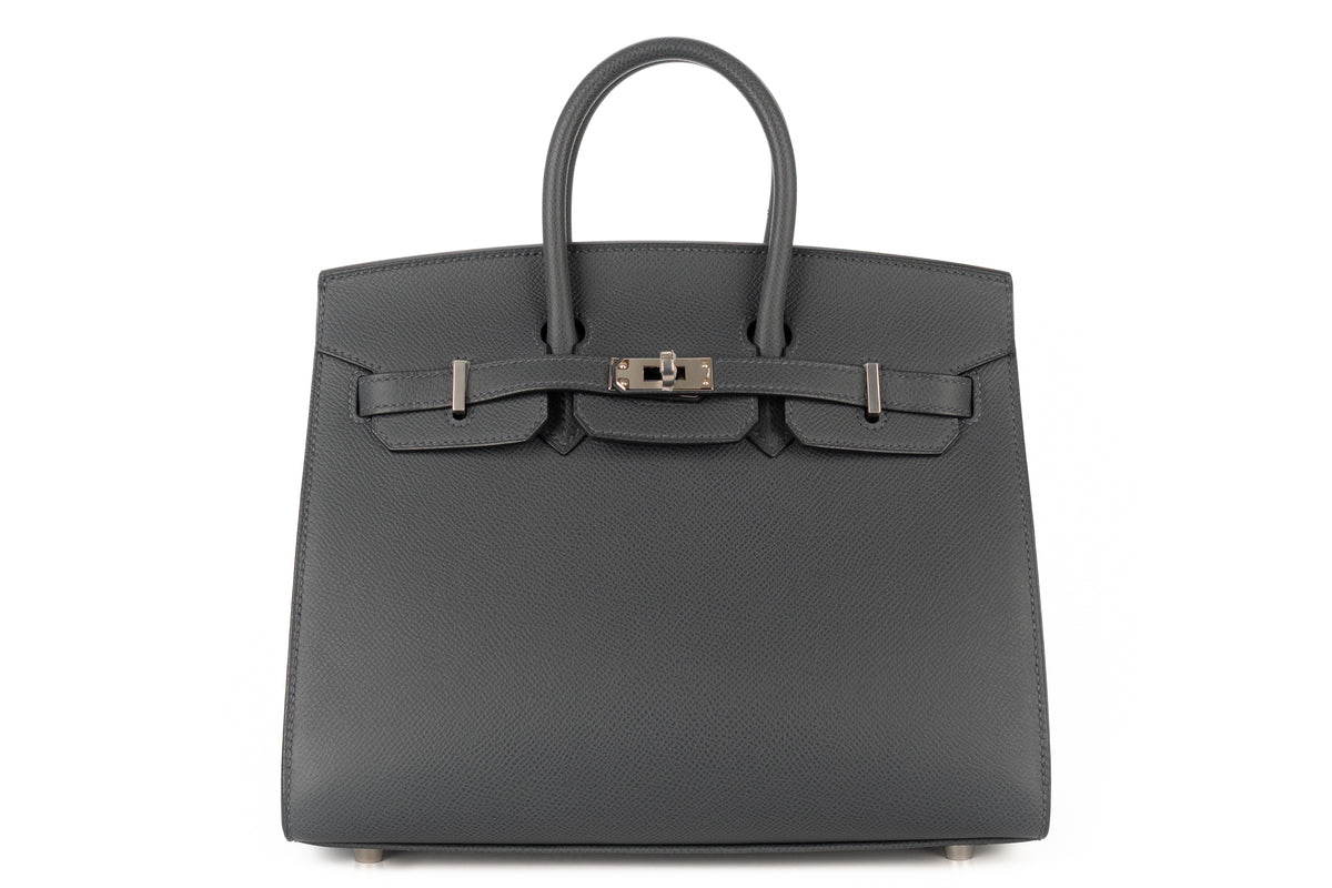 Hermès Birkin 25 Gris Misty Epsom Sellier Palladium Hardware - view 1