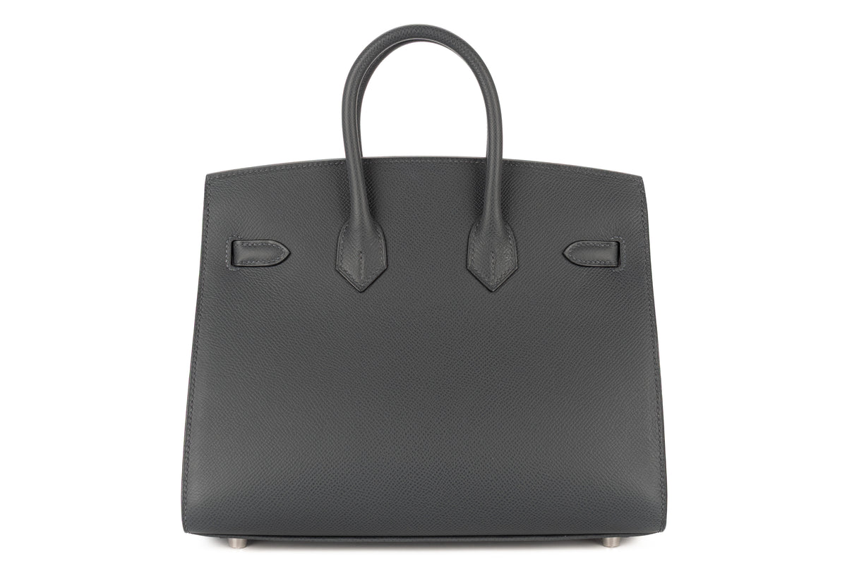 Hermès Birkin 25 Gris Misty Epsom Sellier Palladium Hardware - view 3