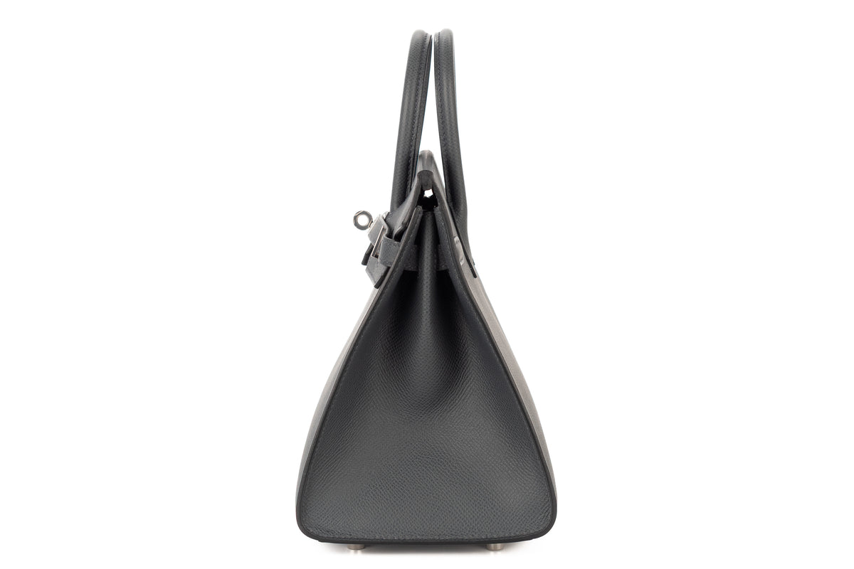 Hermès Birkin 25 Gris Misty Epsom Sellier Palladium Hardware - view 4