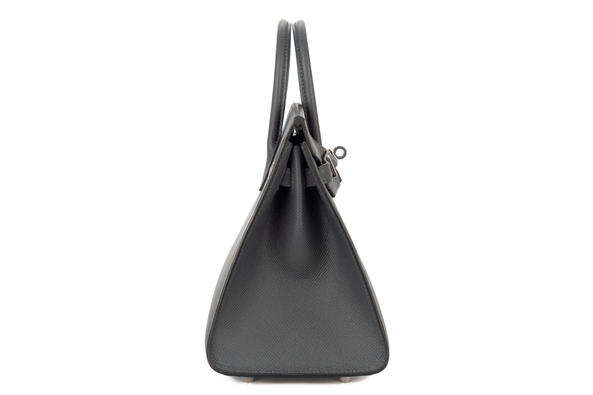 Hermès Birkin 25 Gris Misty Epsom Sellier Palladium Hardware - view 5