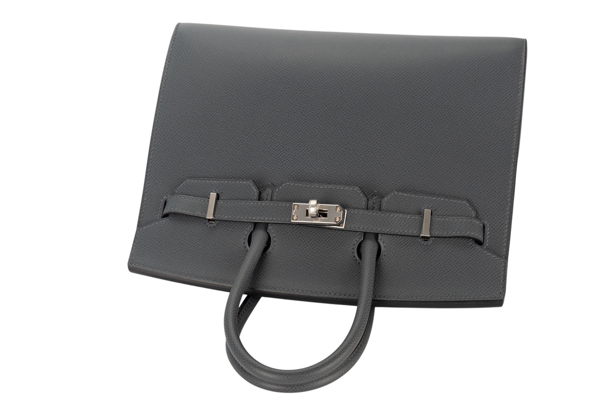 Hermès Birkin 25 Gris Misty Epsom Sellier Palladium Hardware - view 8