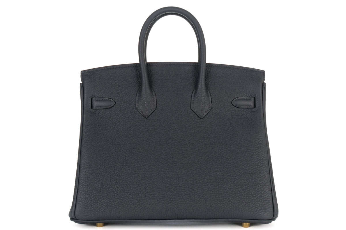 Hermès Birkin 25 Gris Misty Togo Permabrass Hardware - view 3