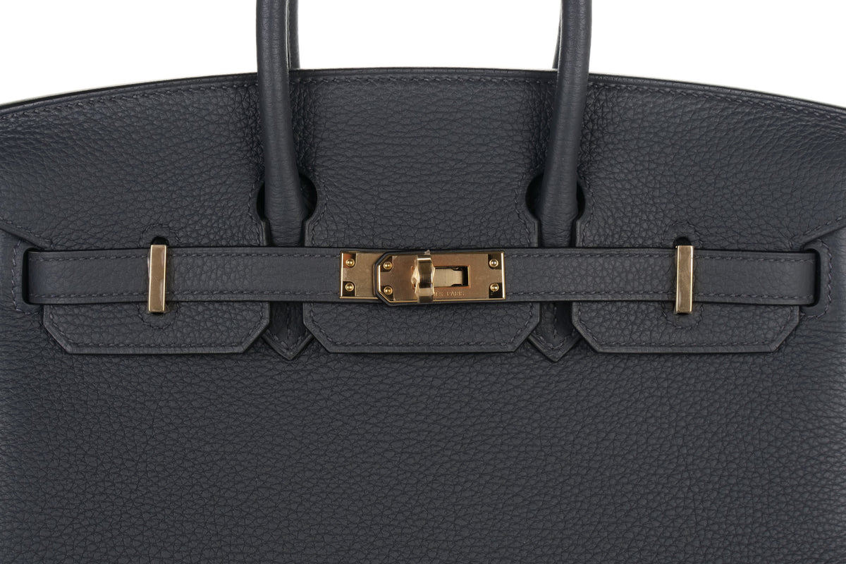 Hermès Birkin 25 Gris Misty Togo Permabrass Hardware - view 7