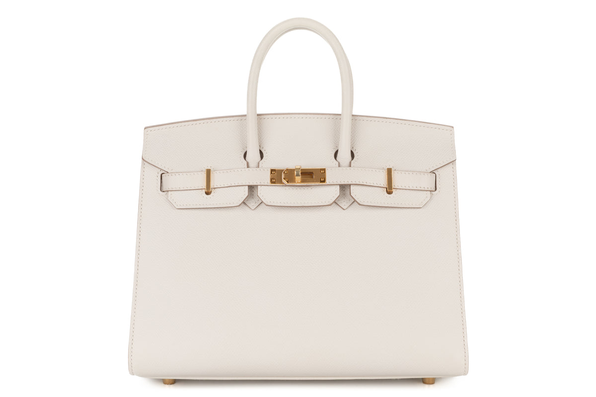 Hermès Birkin 25 Gris Pale Epsom Sellier Gold Hardware - view 1