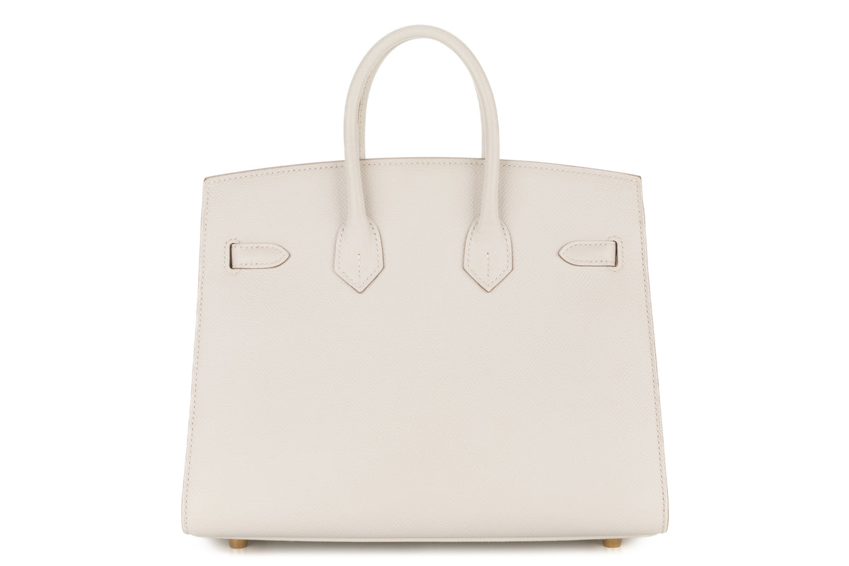 Hermès Birkin 25 Gris Pale Epsom Sellier Gold Hardware - view 3