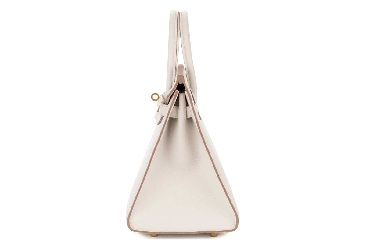 Hermès Birkin 25 Gris Pale Epsom Sellier Gold Hardware - view 4