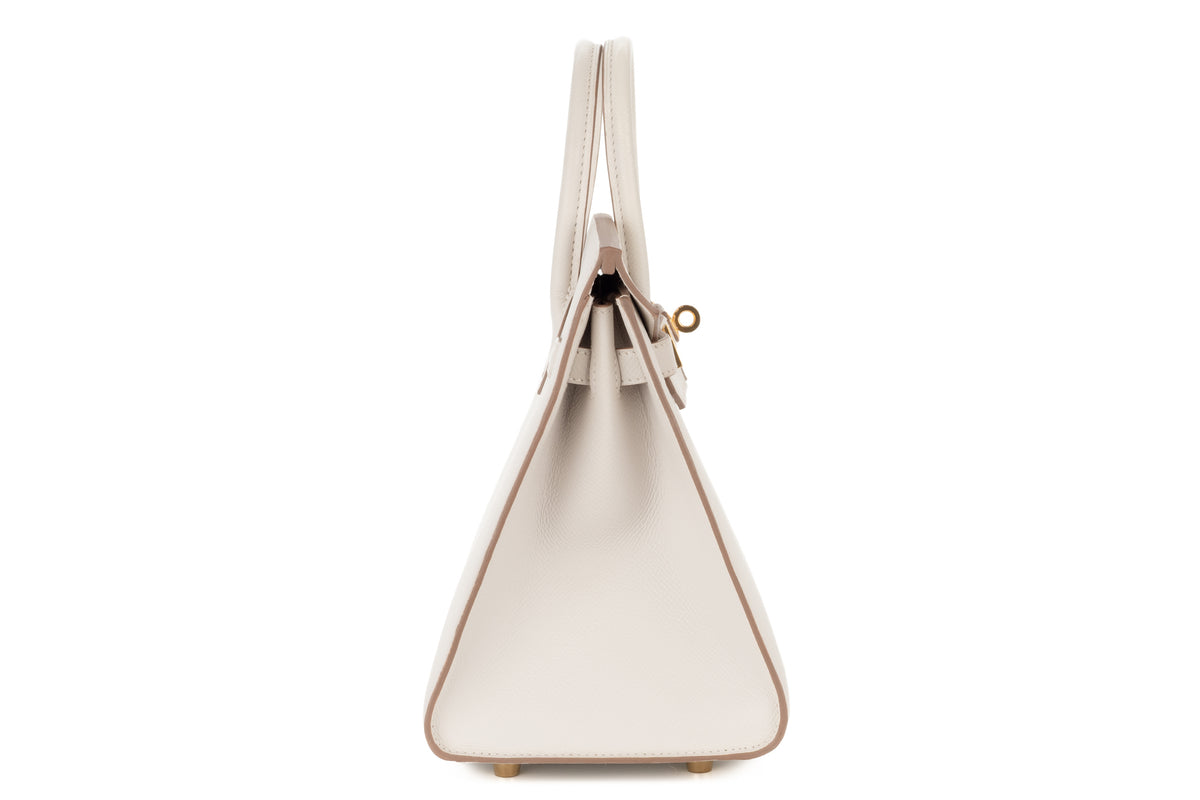 Hermès Birkin 25 Gris Pale Epsom Sellier Gold Hardware - view 5