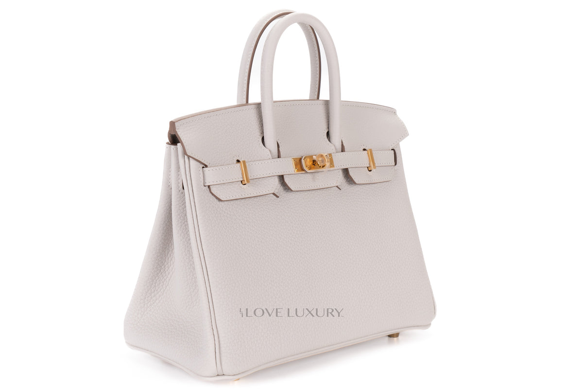Hermès Birkin 25 Gris Pale Togo Gold Hardware - view 2