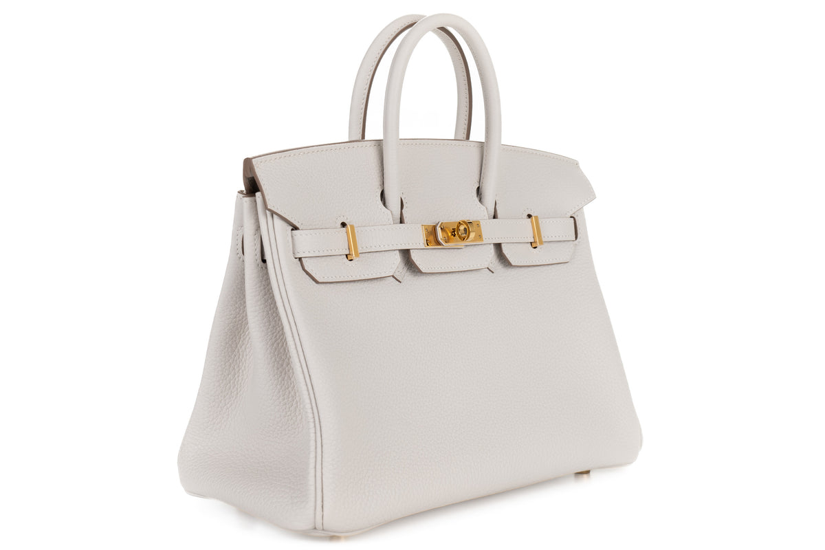Hermès Birkin 25 Gris Pale Togo Gold Hardware - view 2