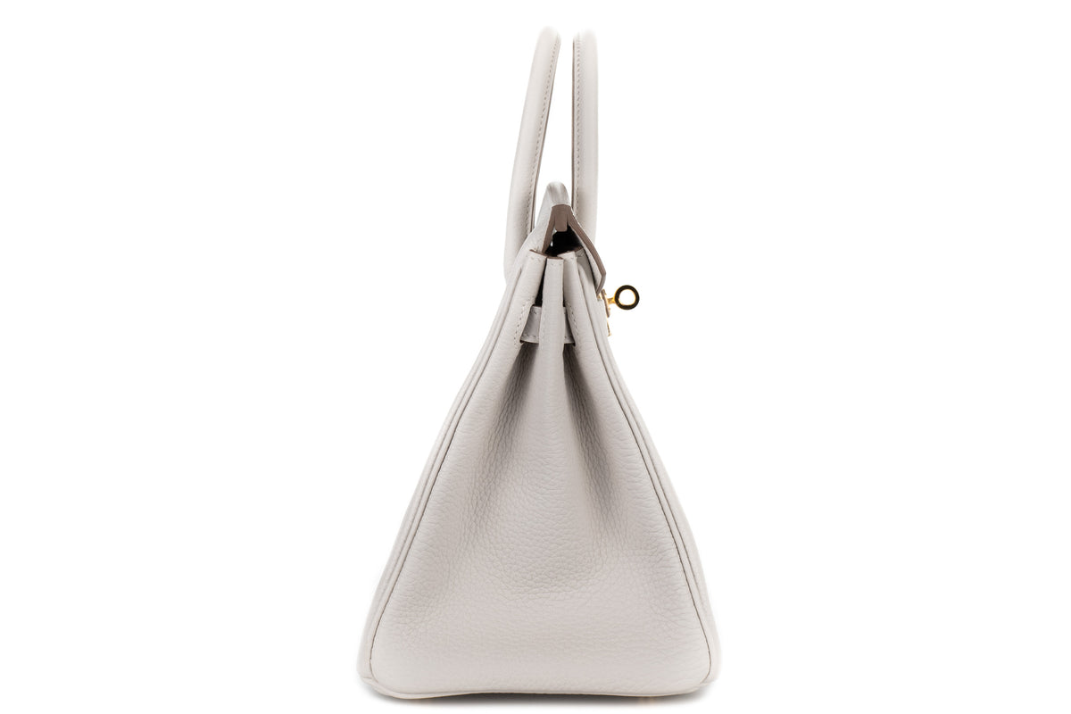Hermès Birkin 25 Gris Pale Togo Gold Hardware - view 5