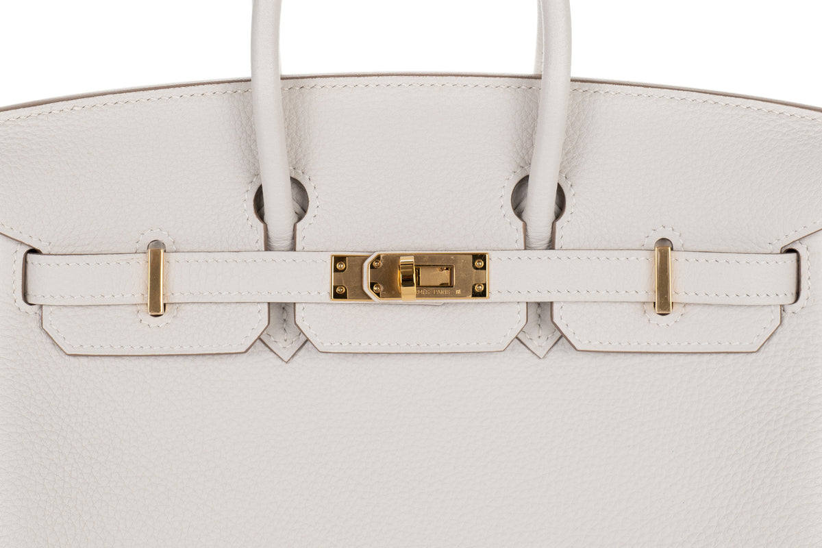 Hermès Birkin 25 Gris Pale Togo Gold Hardware - view 7