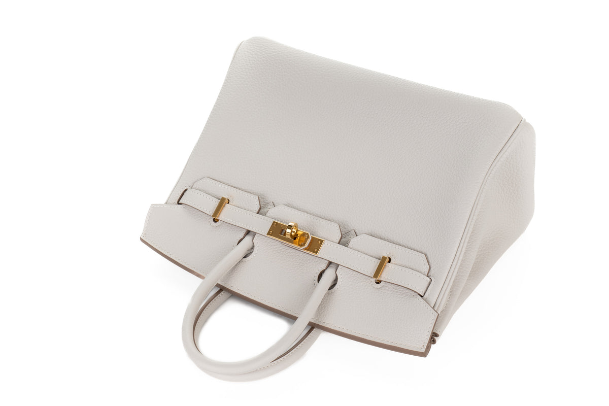 Hermès Birkin 25 Gris Pale Togo Gold Hardware - view 8