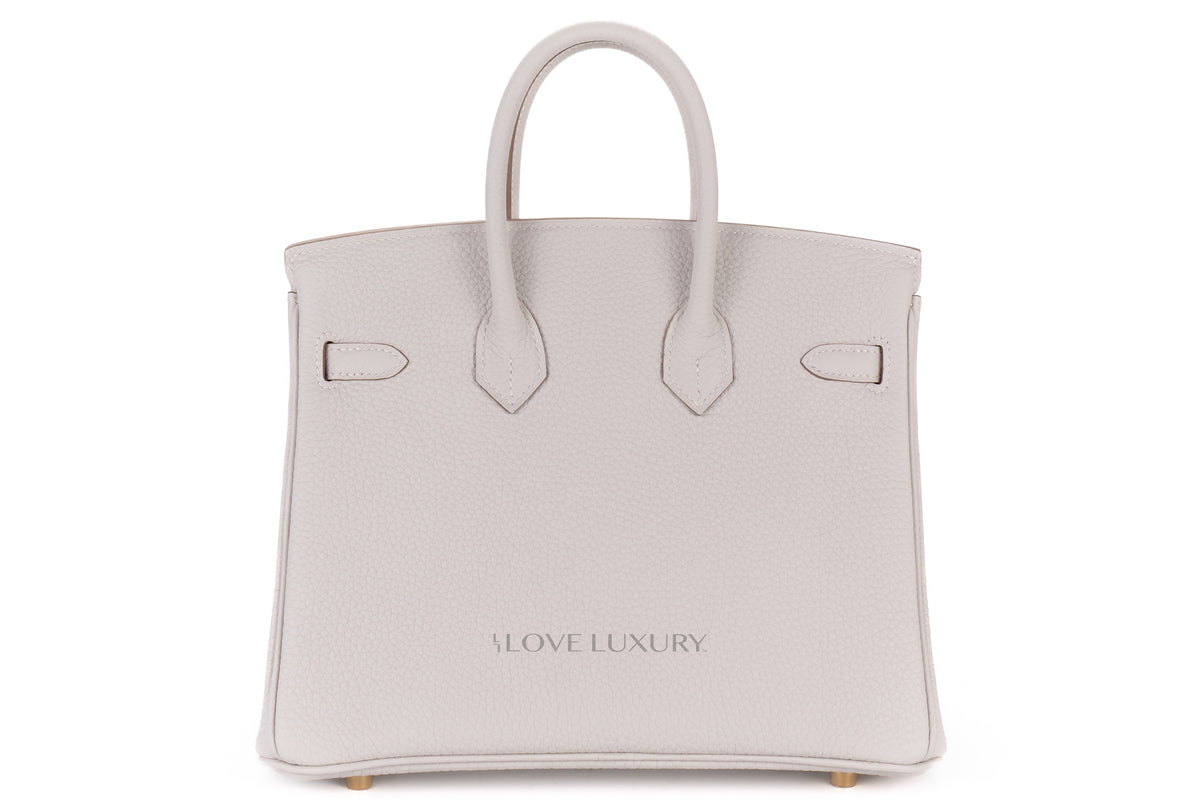 Hermès Birkin 25 Gris Pale Togo Gold Hardware - view 3