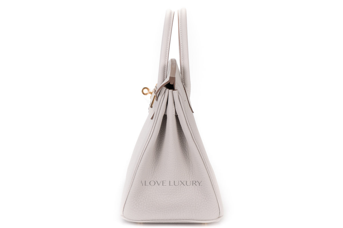 Hermès Birkin 25 Gris Pale Togo Gold Hardware - view 4