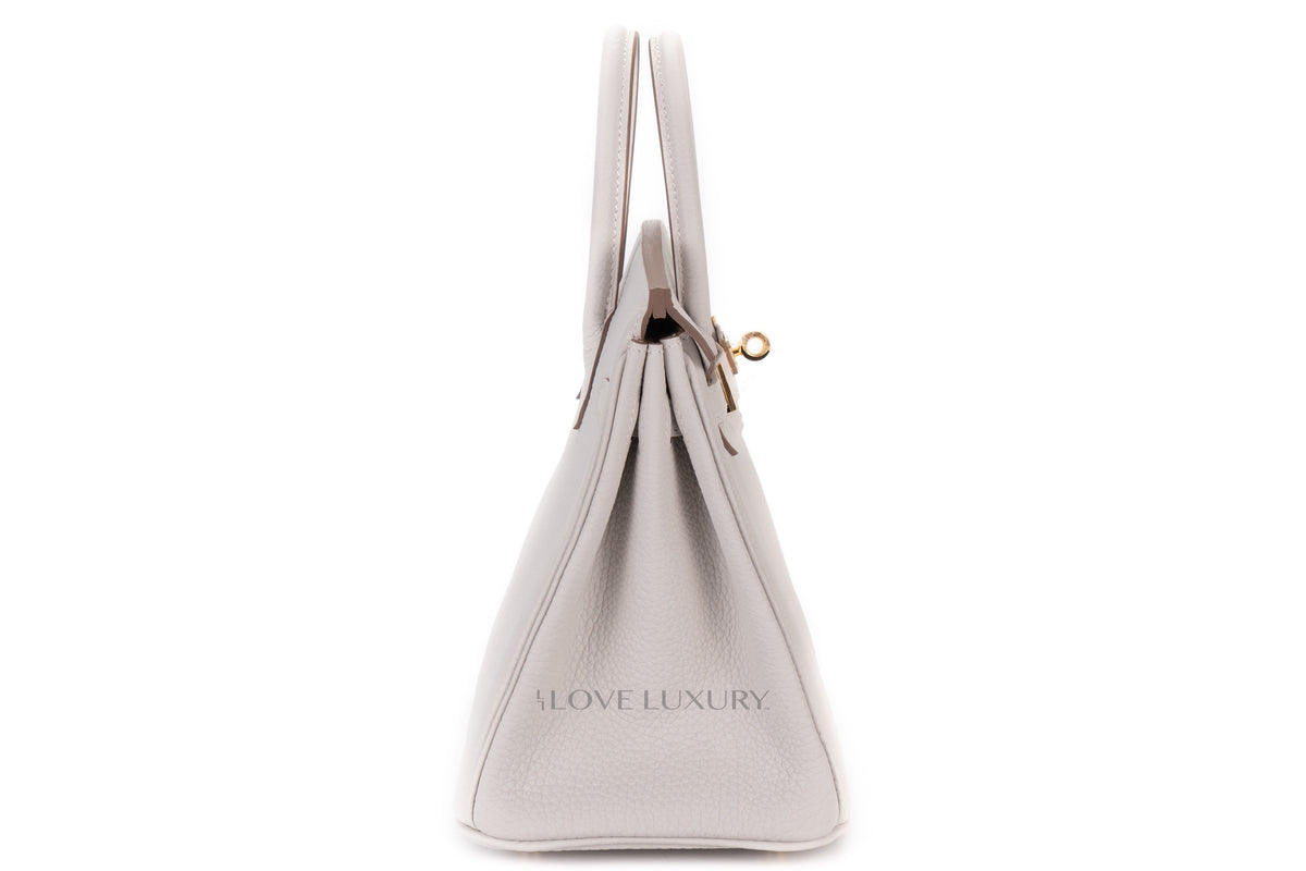 Hermès Birkin 25 Gris Pale Togo Gold Hardware - view 5