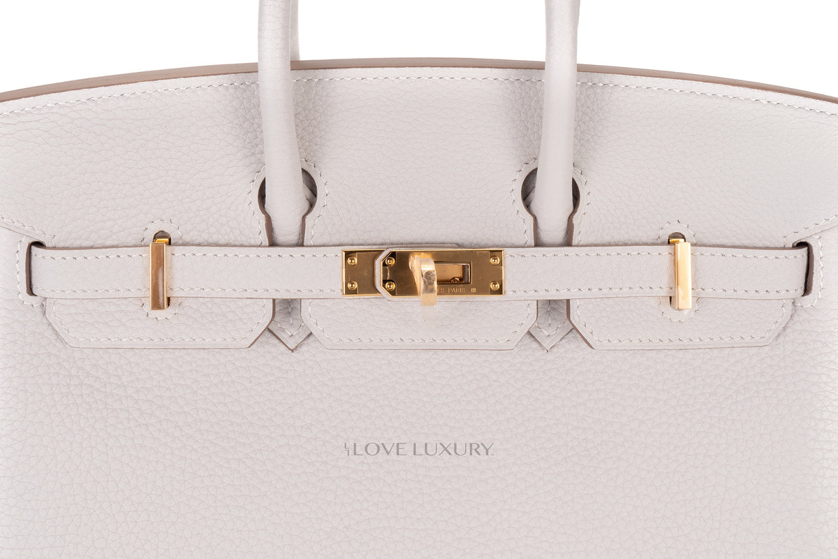Hermès Birkin 25 Gris Pale Togo Gold Hardware - view 7