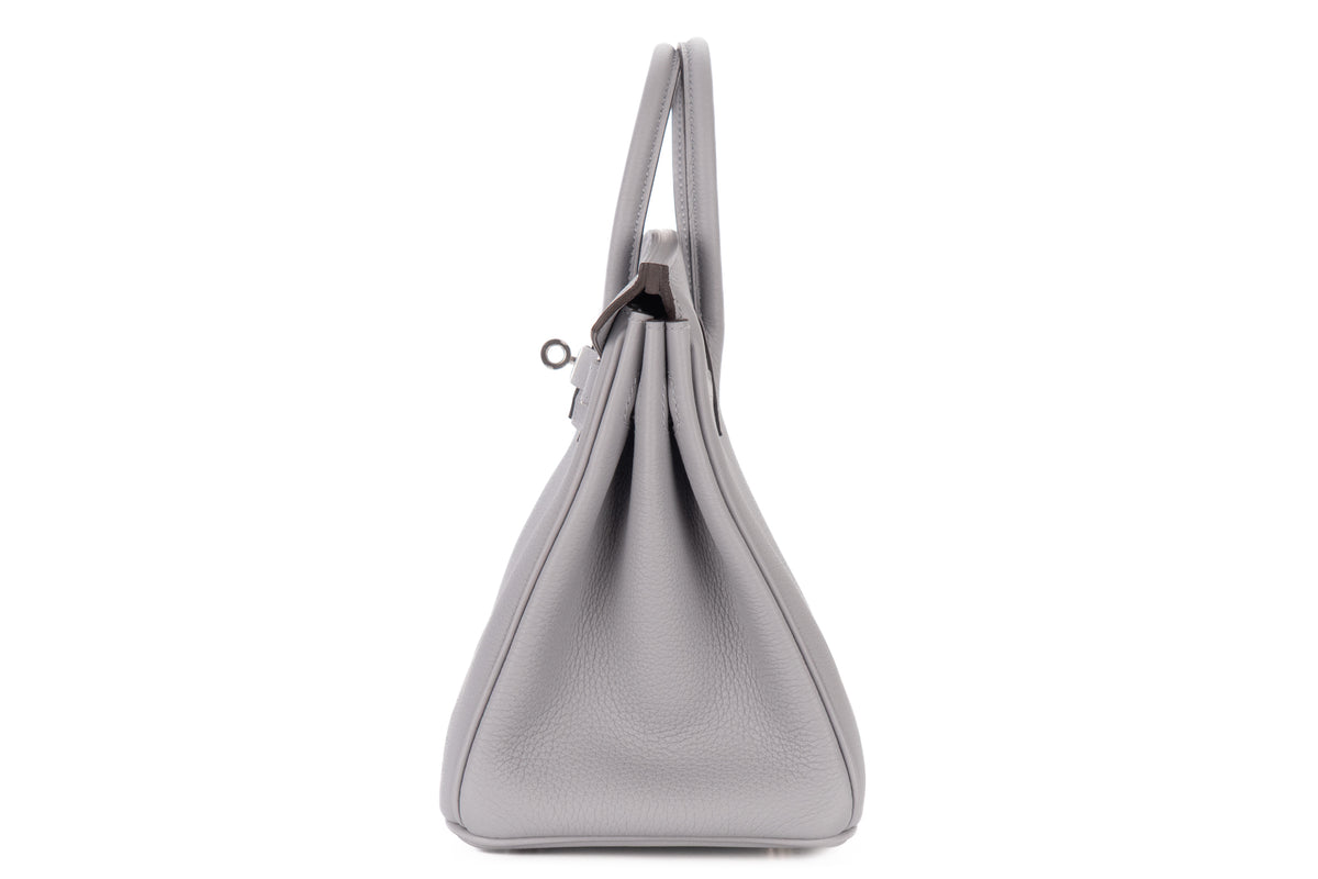 Hermès Birkin 25 Gris Pantin Togo Palladium Hardware - view 4