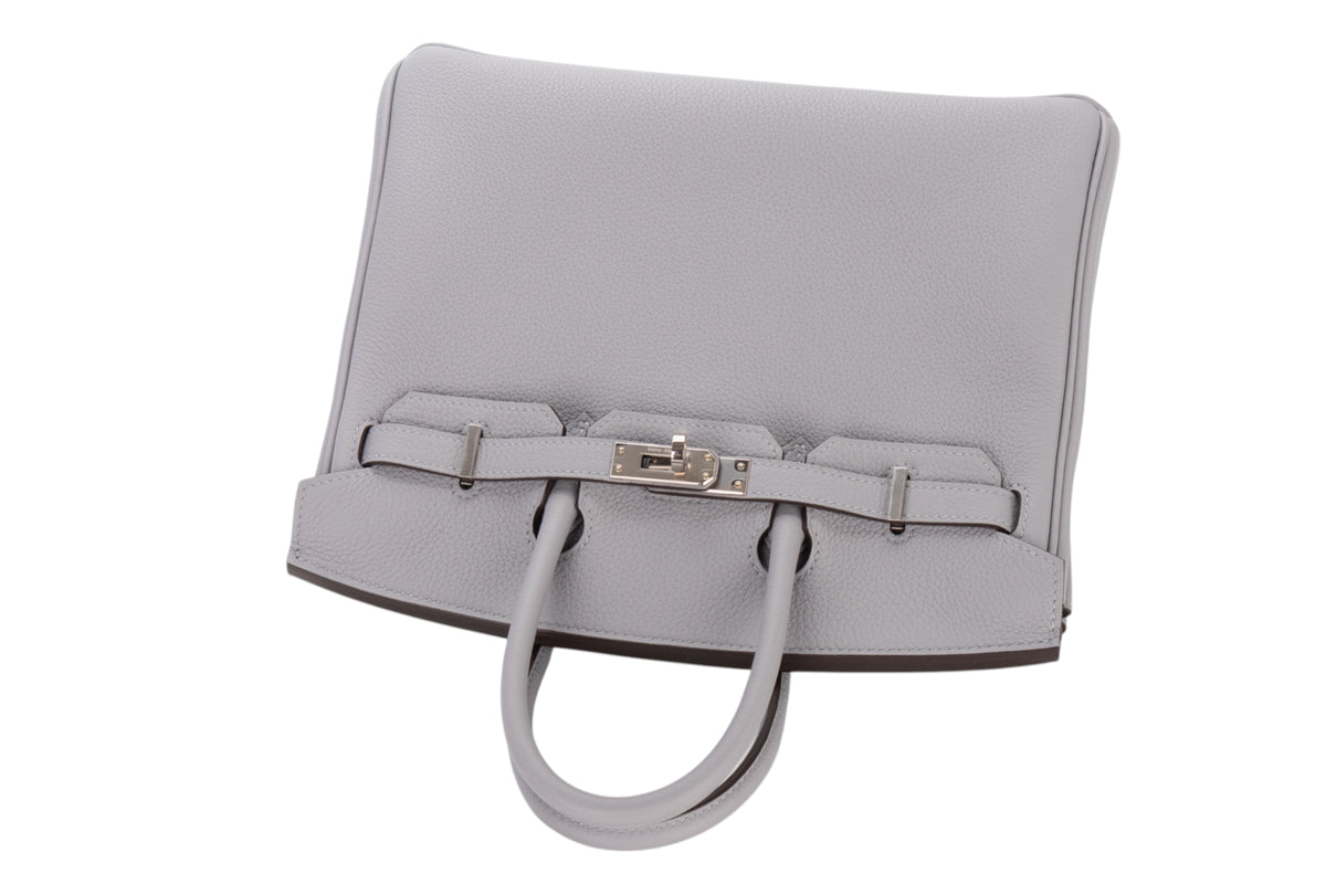 Hermès Birkin 25 Gris Pantin Togo Palladium Hardware - view 8