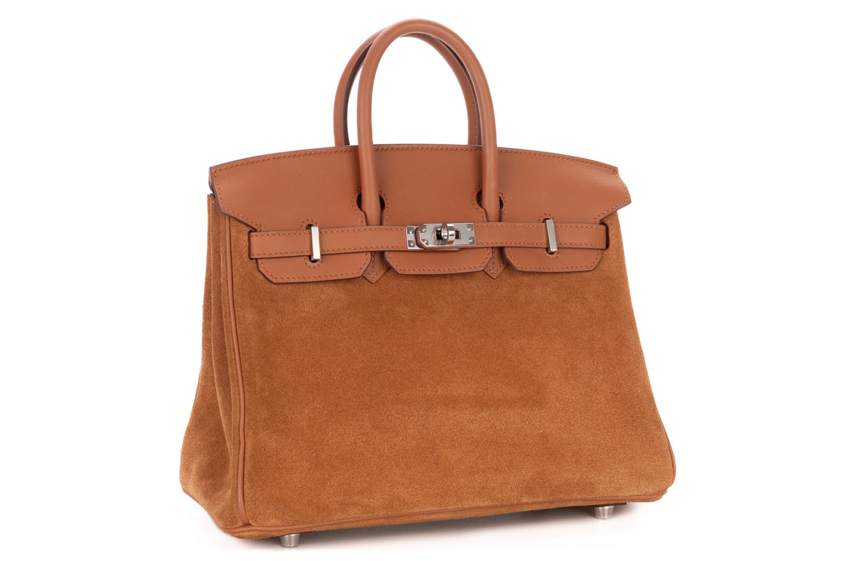 Hermès Birkin 25 Chamois Grizzly & Swift Palladium Hardware - view 2
