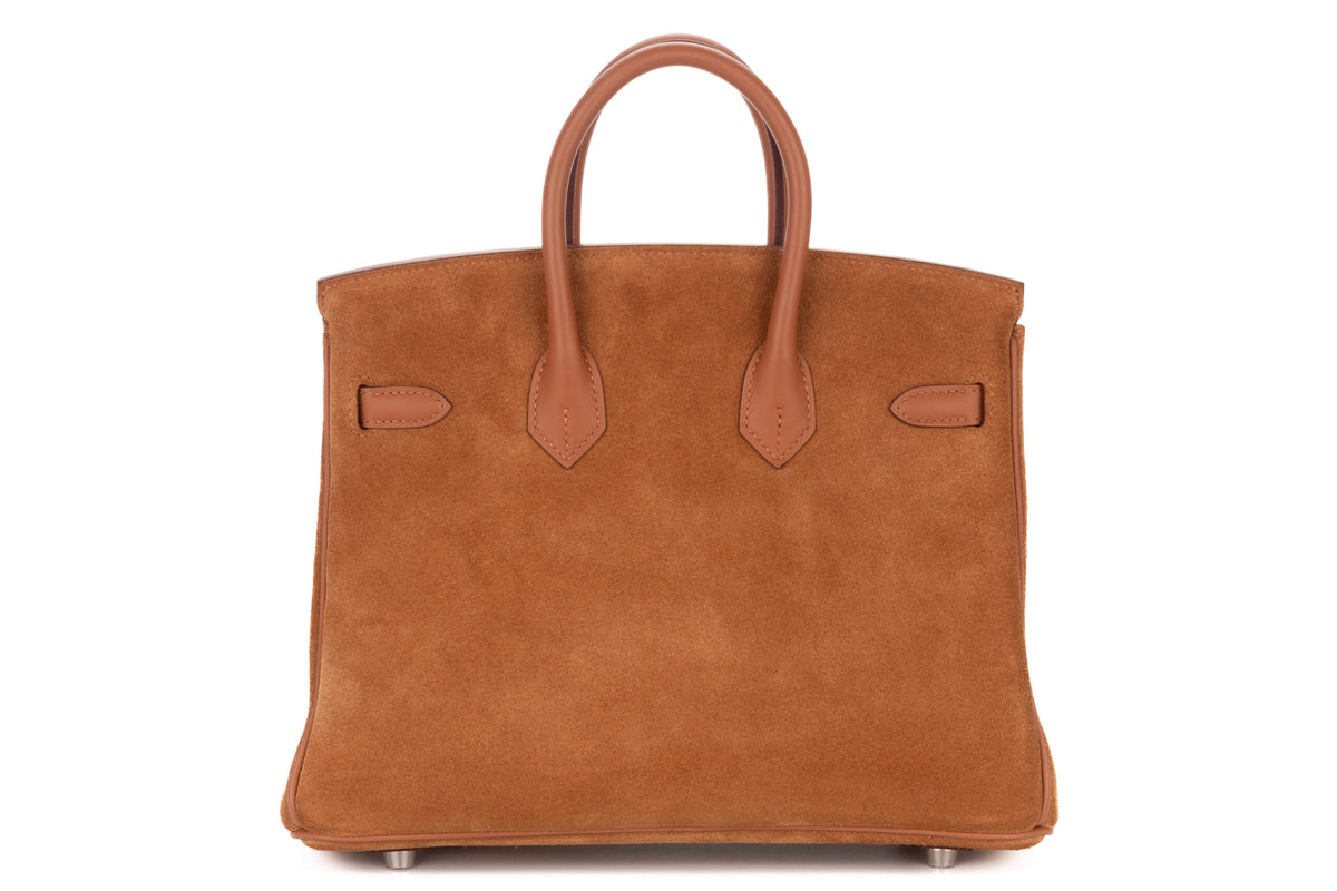 Hermès Birkin 25 Chamois Grizzly & Swift Palladium Hardware - view 3