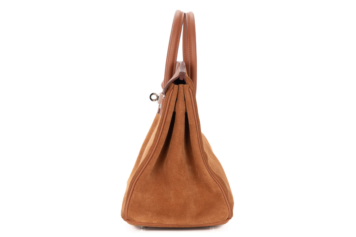 Hermès Birkin 25 Chamois Grizzly & Swift Palladium Hardware - view 4