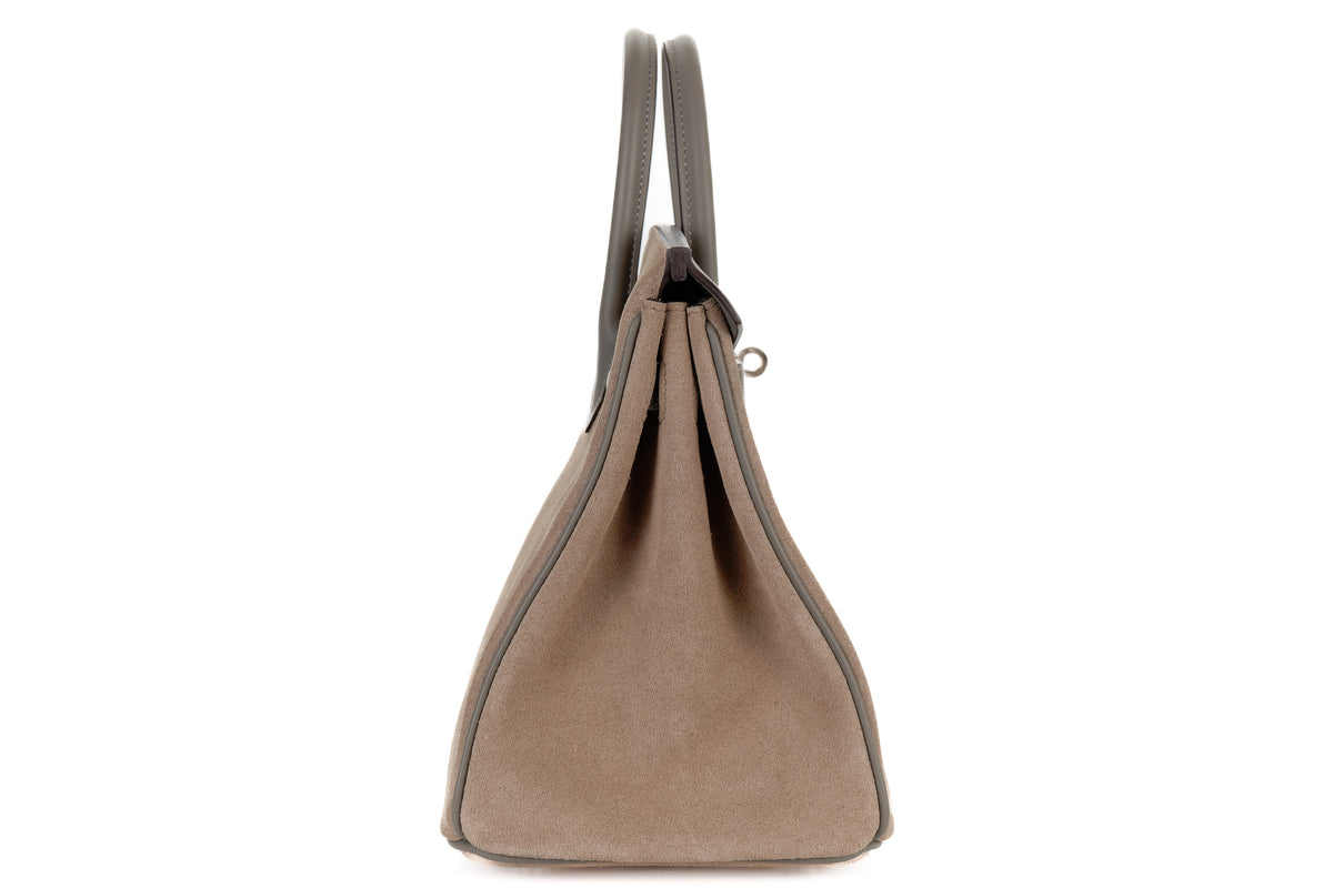 Hermès Birkin 25 Gris Caillou/Gris Meyer Grizzly & Swift Palladium Hardware - view 5