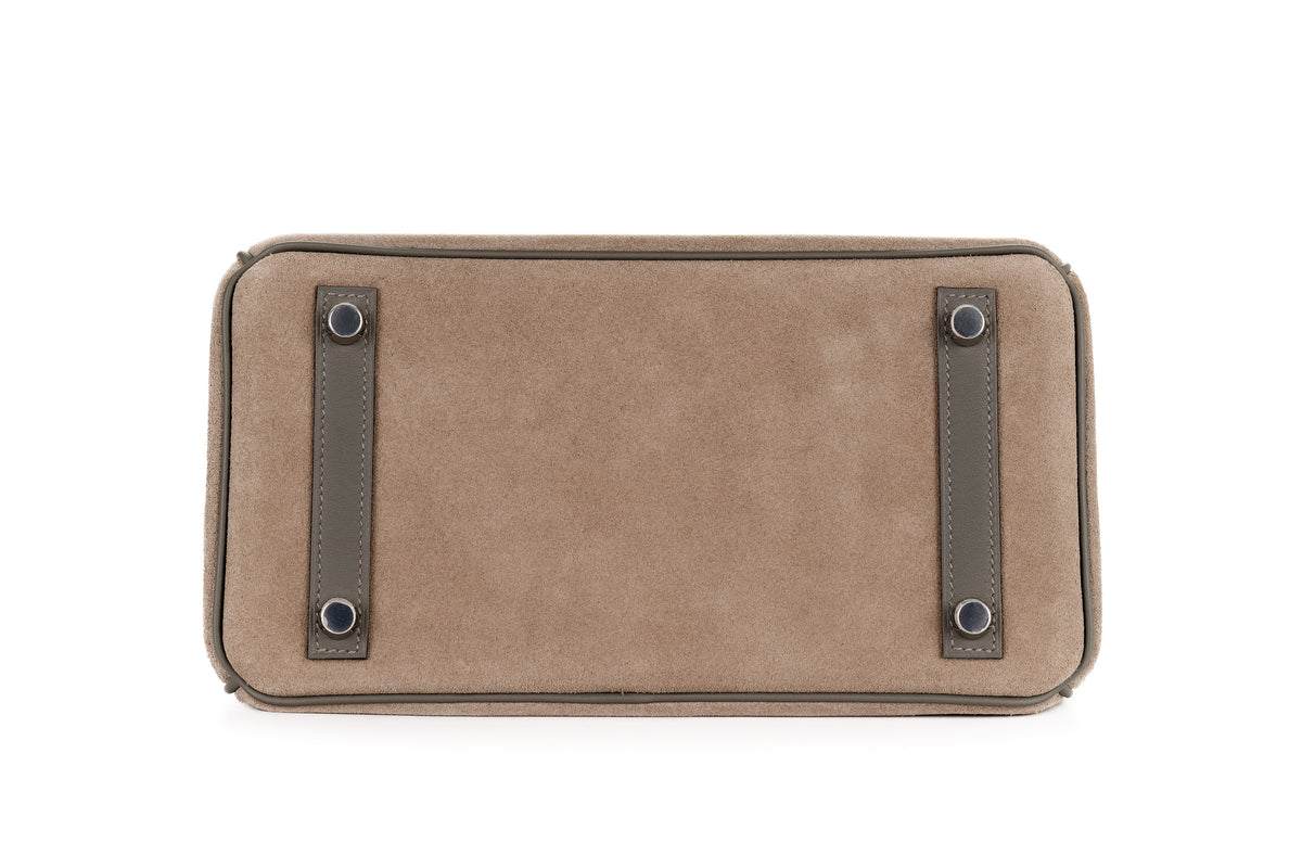 Hermès Birkin 25 Gris Caillou/Gris Meyer Grizzly & Swift Palladium Hardware - view 6